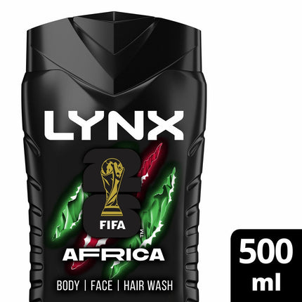 Lynx Africa Shower Gel, 6 x 500ml – view 3