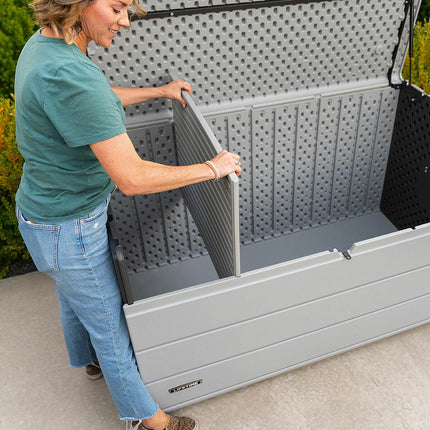 Lifetime 984 Litre (260 Gallon) Deck Box with Divider - Model 60482 – view 4
