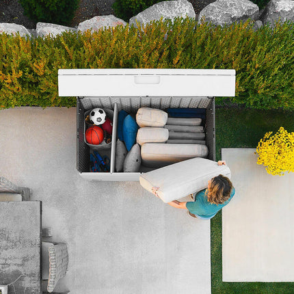 Lifetime 984 Litre (260 Gallon) Deck Box with Divider - Model 60482 – view 3