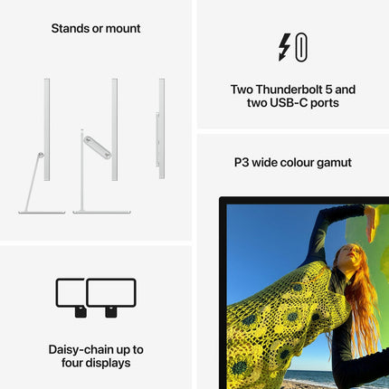 Apple Studio Display, 27 Inch Retina 5K Monitor, Nano-texture Glass, with VESA mount adapter (Stand Not Included), MFF24B/A – view 7