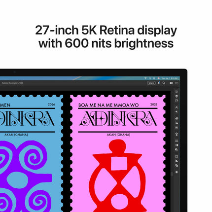 Apple Studio Display, 27 Inch Retina 5K Monitor, Nano-texture Glass, with Tilt adjustable Stand, MFF14B/A – view 3