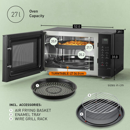 Panasonic NN-CT56RBBPQ 27L 4-in-1 Combination Microwave in Black – view 5