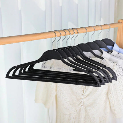 Rubberized Non-Slip Space Saving Hangers - 50 Pack