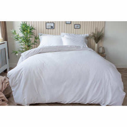 Belledorm Bamboo Cotton Blend White Fitted Sheet in 4 Sizes – view 2