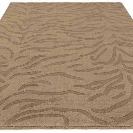 Tigra Animal Print Mocha Rug, in 3 Sizes – view 6