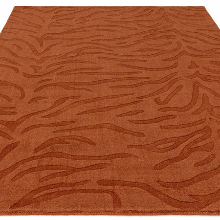 Tigra Animal Print Spice Orange Rug, in 3 Sizes – view 6