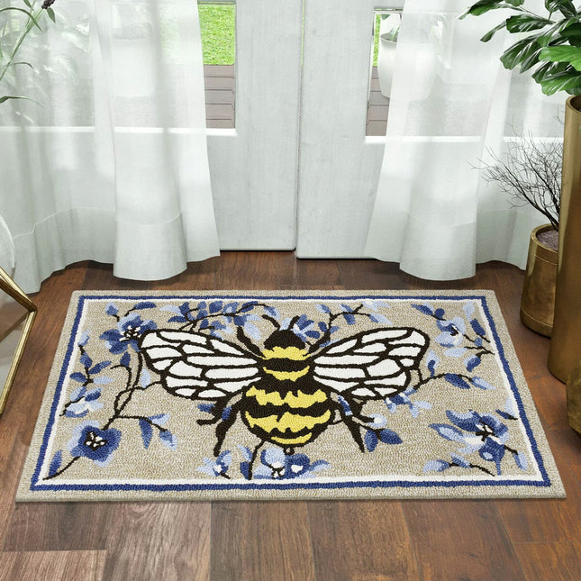 Spring Colourful Hooked Accent Rug in 4 Designs, 56 x 97 cm – view 2