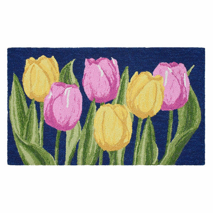Spring Colourful Hooked Accent Rug in 4 Designs, 56 x 97 cm – view 7