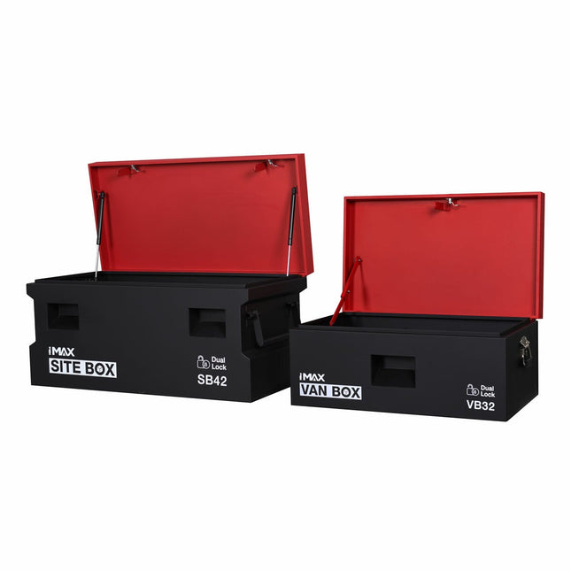 Hilka 32" (81cm) Van / 42" (107cm) Heavy Duty Steel Site Storage Box Bundle – view 2