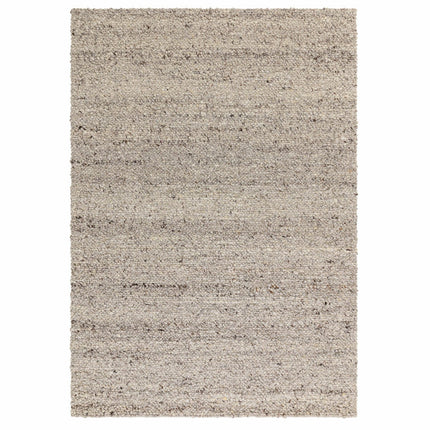 Adler Bouclé Wool Silver Rug, in 3 Sizes – view 3