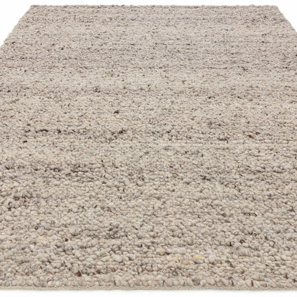 Adler Bouclé Wool Silver Rug, in 3 Sizes – view 4