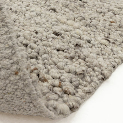 Adler Bouclé Wool Silver Rug, in 3 Sizes – view 6