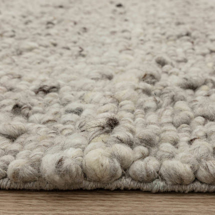 Adler Bouclé Wool Silver Rug, in 3 Sizes – view 8