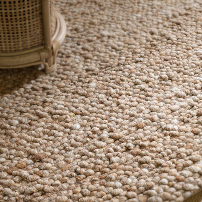 Adler Bouclé Wool Honey Rug, in 3 Sizes – view 2