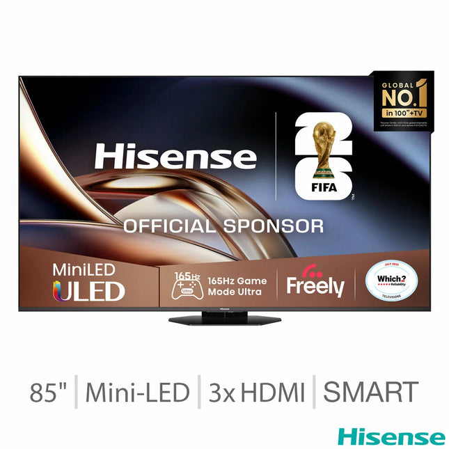 Hisense 85U8QTUK 85 Inch Mini LED HD Smart TV