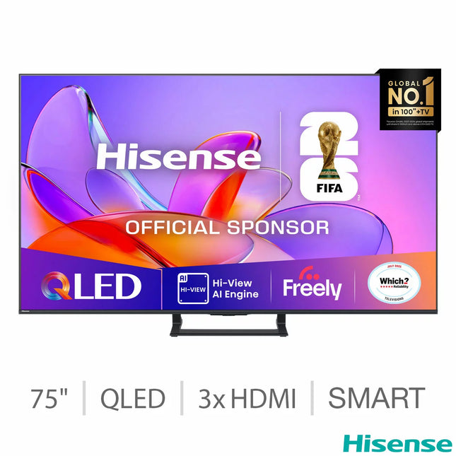 Hisense 75A7QTUK 75 Inch QLED HD Smart TV