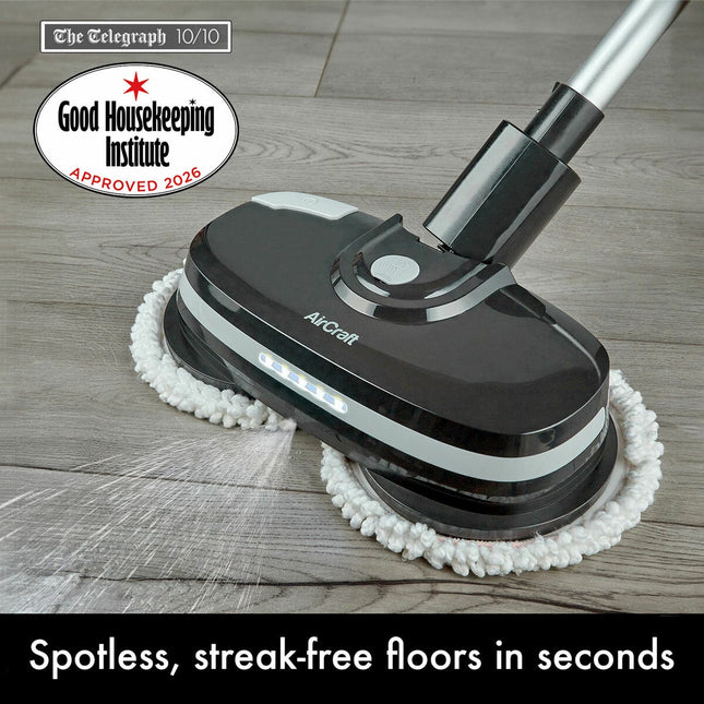 AirCraft PowerGlide Cordless Hard Floor Cleaner & Polisher Black + Extra Set of Pads – view 2