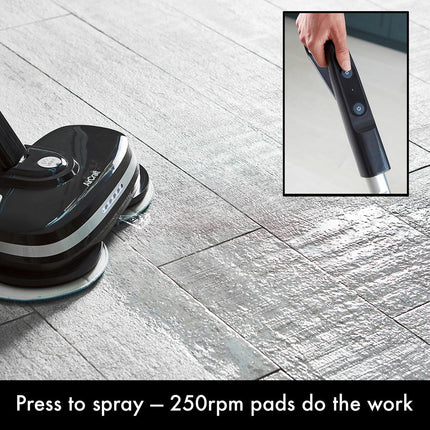 AirCraft PowerGlide Cordless Hard Floor Cleaner & Polisher Black + Extra Set of Pads – view 6