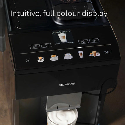 Siemens TP513GB9 EQ500 Bean to Cup Coffee Machine in Piano Black