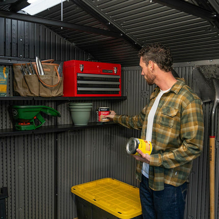 Lifetime 19ft x 7ft (5.7 x 2.1m) Outdoor Storage Shed - Model 60522 – view 4