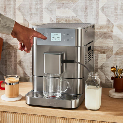 KitchenAid 5KES8556BSX Fully Automatic KF6 Espresso Coffee Machine in Stainless Steel – view 5
