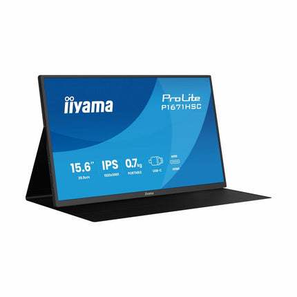 iiyama ProLite 16 Inch 60Hz Full HD IPS Portable Monitor, P1671HSC-B1 – view 2