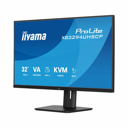 iiyama ProLite 32 Inch 60Hz 4K Ultra HD VA Monitor, XB3294UHSCP-B1 – view 4