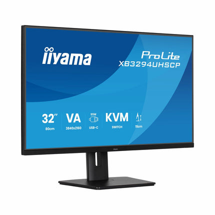 iiyama ProLite 32 Inch 60Hz 4K Ultra HD VA Monitor, XB3294UHSCP-B1 – view 3