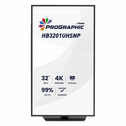 iiyama Prographic 32 Inch 60Hz 4K Ultra HD IPS Monitor, HB3201UHSNP-B1 – view 2