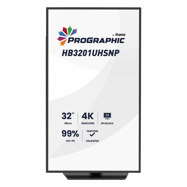 iiyama Prographic 32 Inch 60Hz 4K Ultra HD IPS Monitor, HB3201UHSNP-B1 – view 2