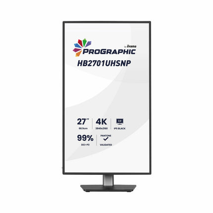 iiyama Prographic 27 Inch 60Hz 4K Ultra HD IPS Monitor, HB2701UHSNP-B1 – view 2