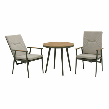 Bramblecrest Wisley 3 Piece Recliner Patio Set in Sage – view 3