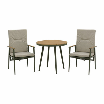 Bramblecrest Wisley 3 Piece Recliner Patio Set in Sage – view 4