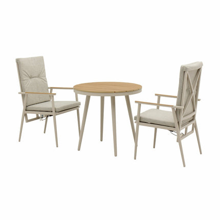 Bramblecrest Wisley 3 Piece Recliner Patio Set in Mocha – view 4