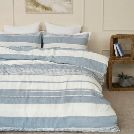 Belledorm Rahil Blue Duvet Cover Set, in 4 Sizes – view 2