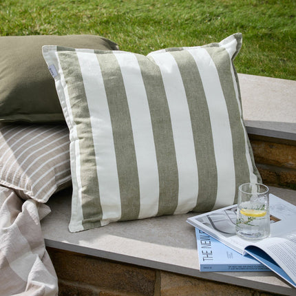 Yard Hayle Striped Indoor Outdoor Cushion in 5 Colours, 50 x 50 cm – view 4