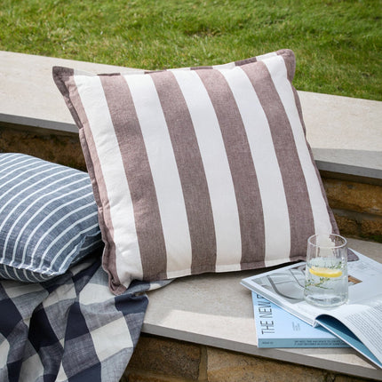 Yard Hayle Striped Indoor Outdoor Cushion in 5 Colours, 50 x 50 cm – view 5