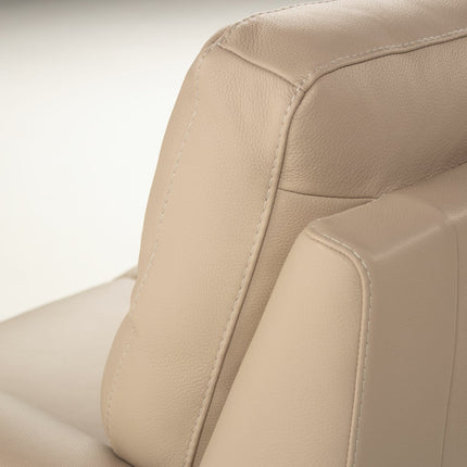 Nicoletti Atlanta Beige Leather Power Reclining 2 Seater Sofa – view 6