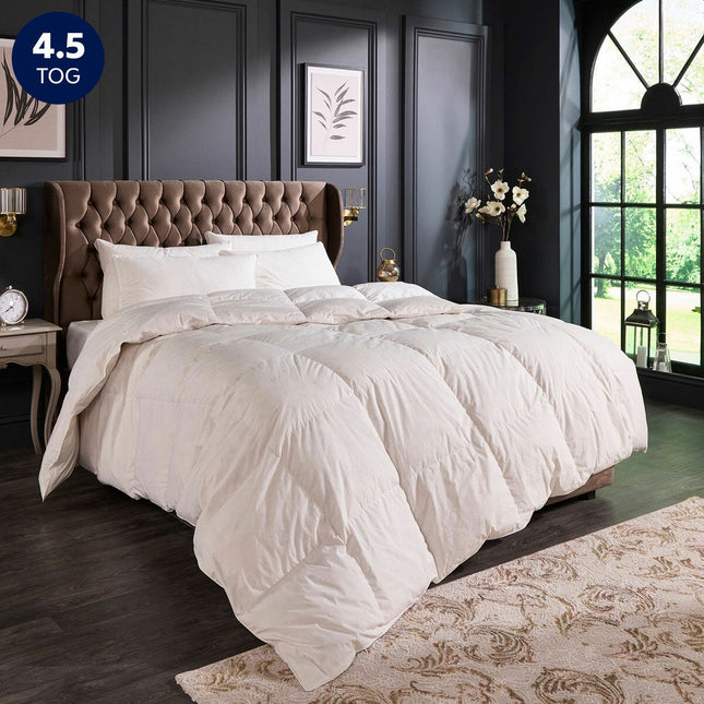 Snuggledown Retreat Hungarian Goose Down 4.5 Tog Duvet in 3 Sizes