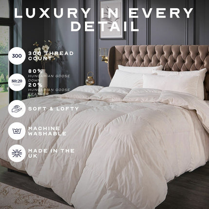 Snuggledown Retreat Hungarian Goose Down 4.5 Tog Duvet in 3 Sizes – view 3