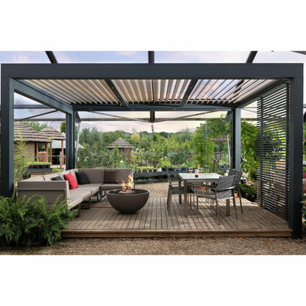 Solus Decor Hemi 19.6kW Gas Fire Bowl Bundle in Dark Grey – view 5
