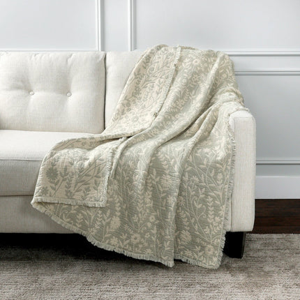 Life Comfort Reversible 100% Cotton Gauze Throw in 3 Colours, 127 x 162 cm – view 2