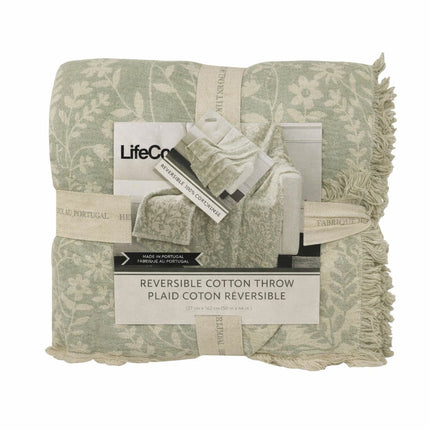 Life Comfort Reversible 100% Cotton Gauze Throw in 3 Colours, 127 x 162 cm – view 5