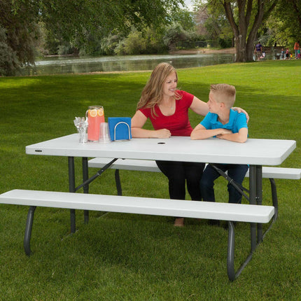 Lifetime 6ft (1.82m) Classic Folding Picnic Table - Model 80215 – view 3