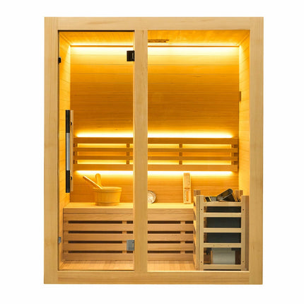 Vidalux Nordic Traditional Indoor Sauna in 4 Sizes – view 3
