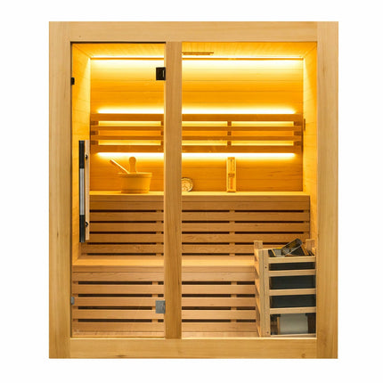 Vidalux Nordic Traditional Indoor Sauna in 4 Sizes – view 4
