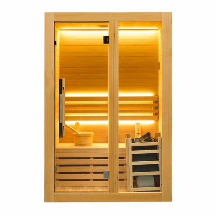 Vidalux Nordic Traditional Indoor Sauna in 4 Sizes – view 2