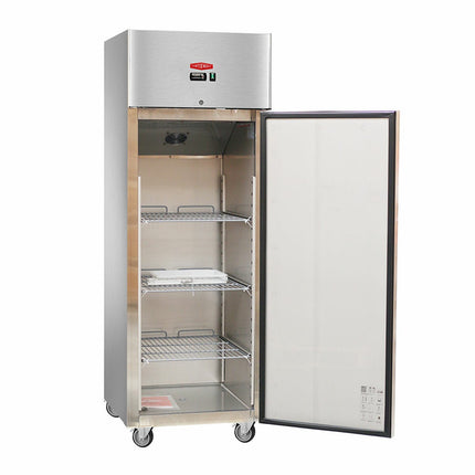 Contender RUS008 Commercial 600L Single Door Catering Fridge, D Rated in Stainless Steel – view 3