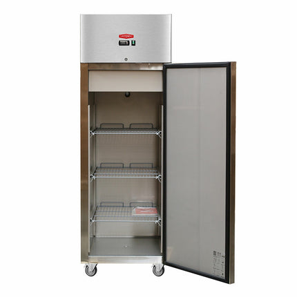 Contender FZU004 Commercial 600L Single Door Catering Freezer, D Rated in Stainless Steel – view 3