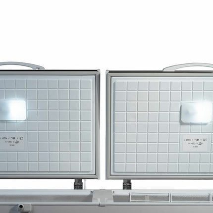 Contender FZC019 Commercial 655L Twin Lid Chest Freezer, D Rated in White – view 3